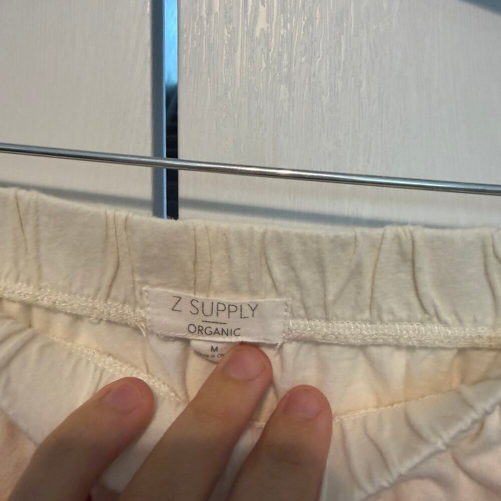Z Supply Organic Women’s Ombre Lounge Shorts Cream Peach Size Medium - Picture 2 of 2